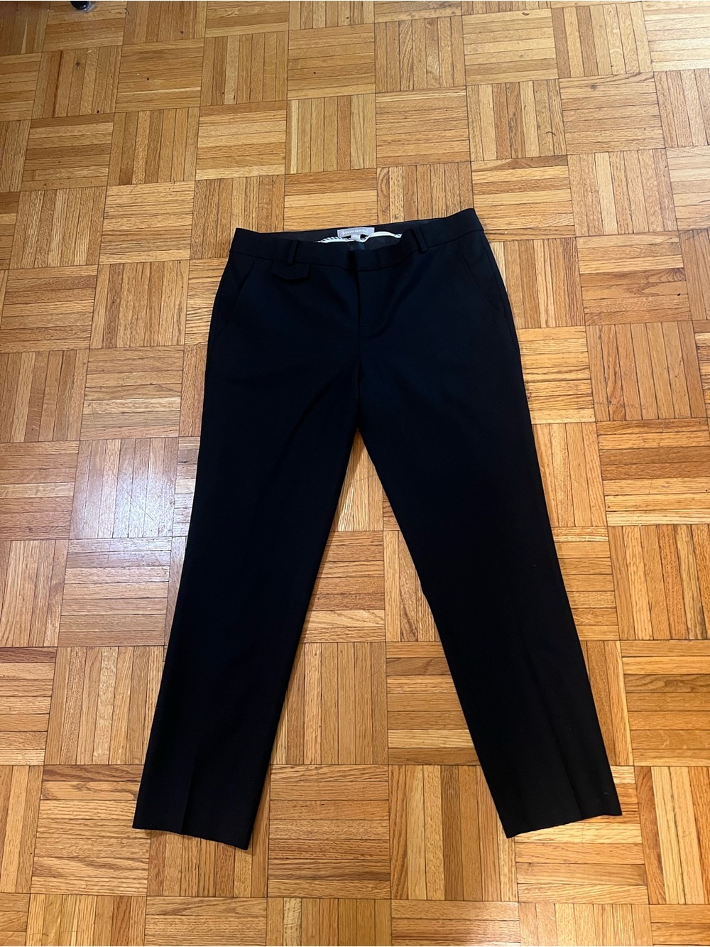 Capsule Wardrobe Banana Republic Black Cropped Dress Pants size 4